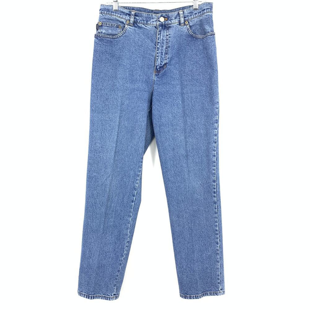 Lauren Jeans Co Ralph Lauren Mom Jeans Straight Leg Womens Sz 10 Medium Wash